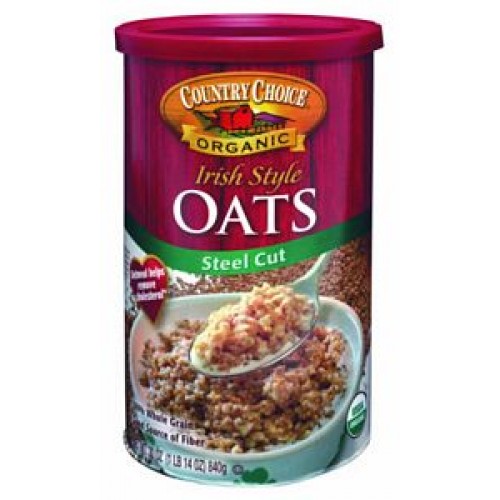 Country Choice Organic Canister Oats, Quick Cook Steel Cut 